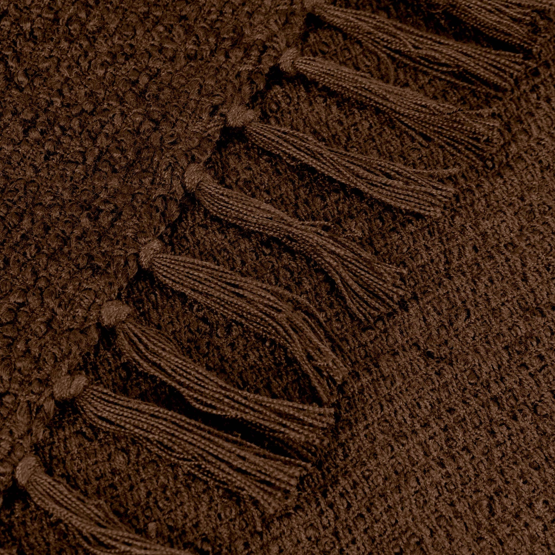 Candar Textured Bouclé Throw - Cocoa, 130 × 170cm