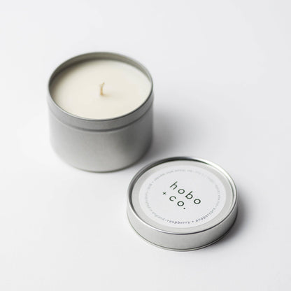 Raspberry & Peppercorn Travel Tin Soy Candle