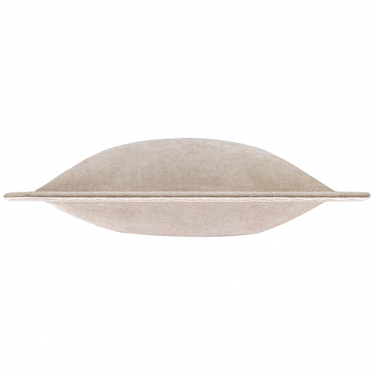 Dune Chenille Cushion - Natural, Feather Filled, 50 × 50cm