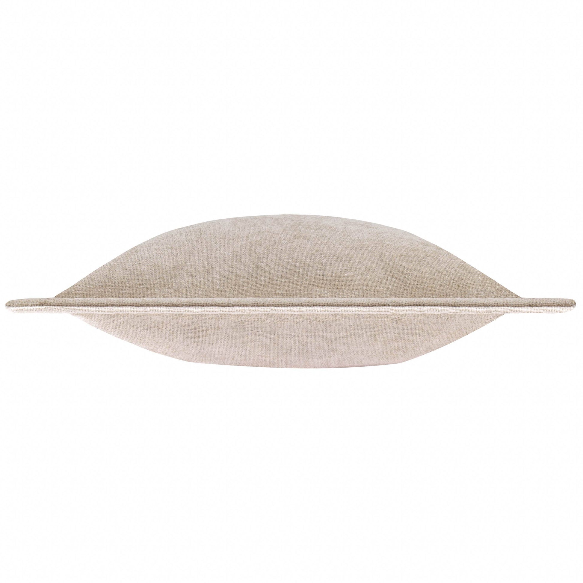 Dune Chenille Cushion - Natural, Feather Filled, 50 × 50cm