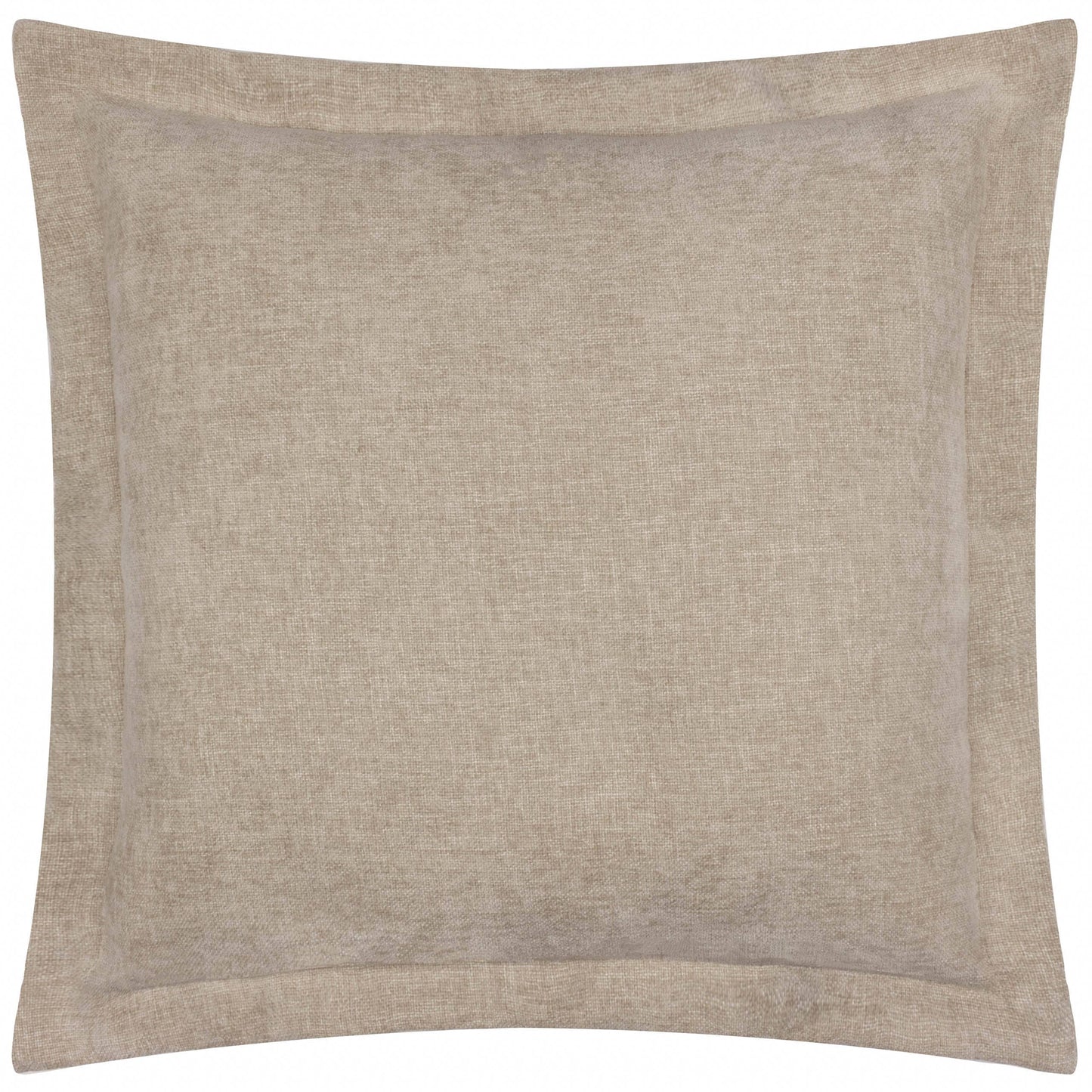 Dune Chenille Cushion - Natural, Feather Filled, 50 × 50cm