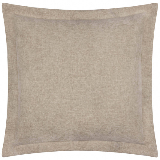 Dune Chenille Cushion - Natural, Feather Filled, 50 × 50cm