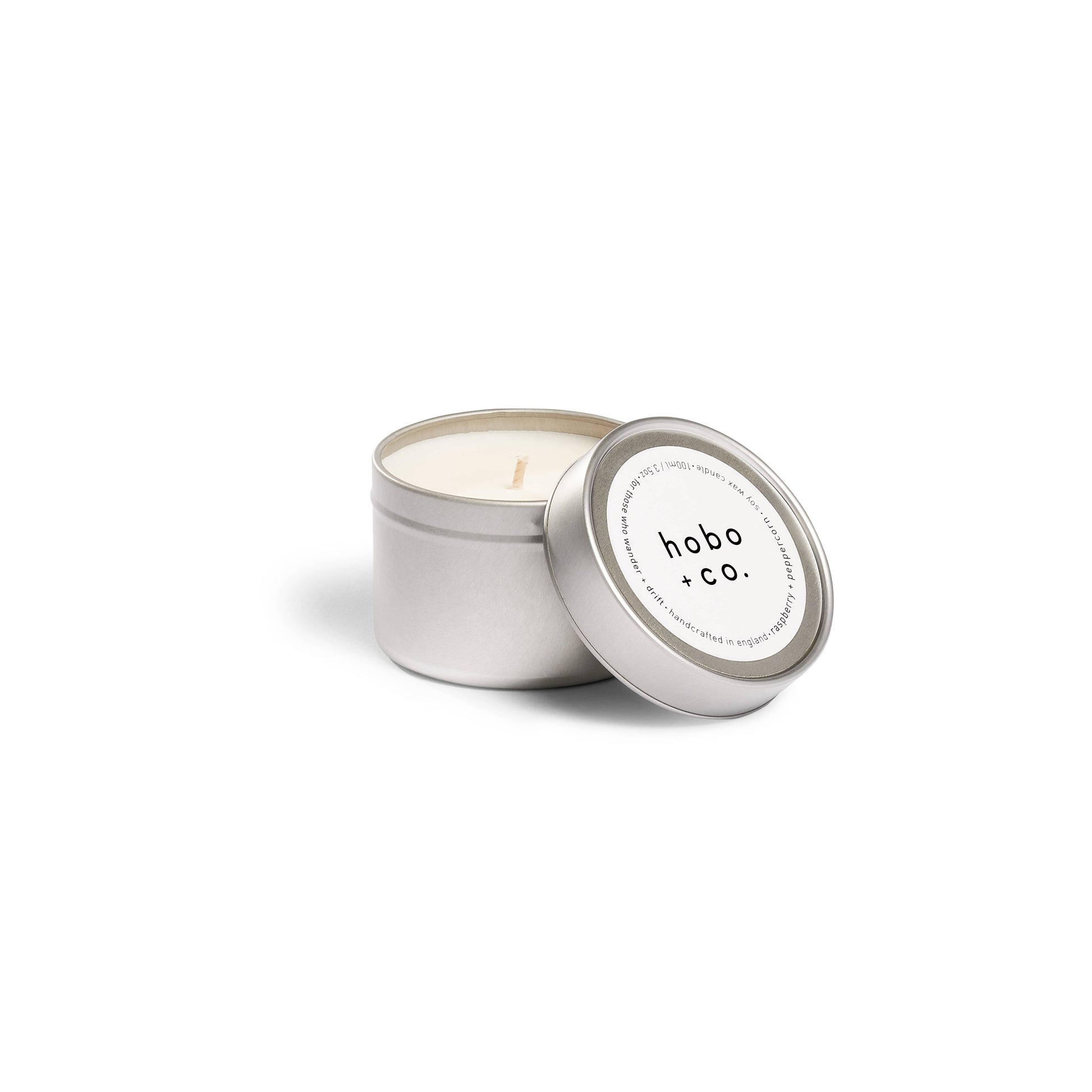 Raspberry & Peppercorn Travel Tin Soy Candle