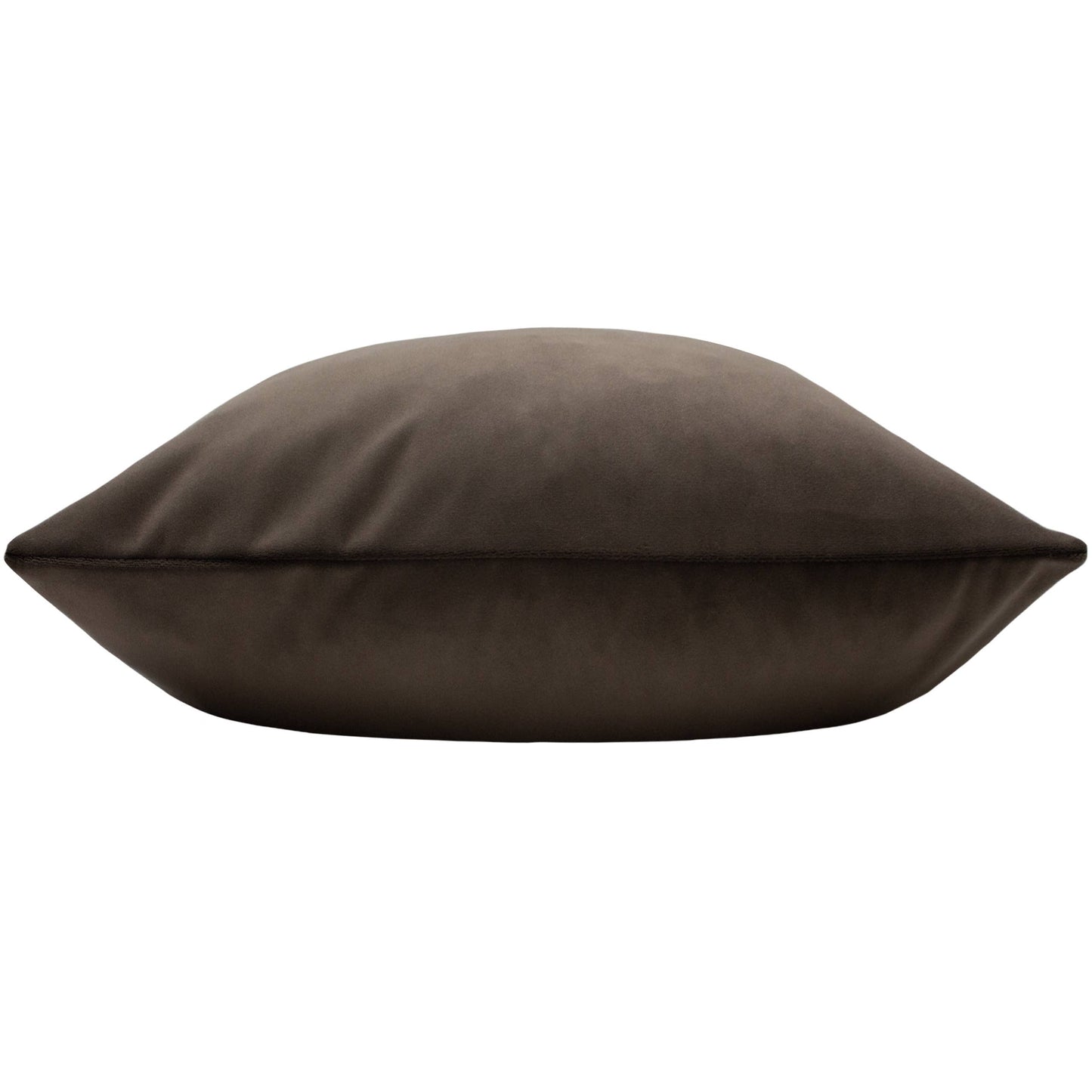 Sunningdale Velvet Cushion - Truffle, Feather Filled, 50 × 50cm
