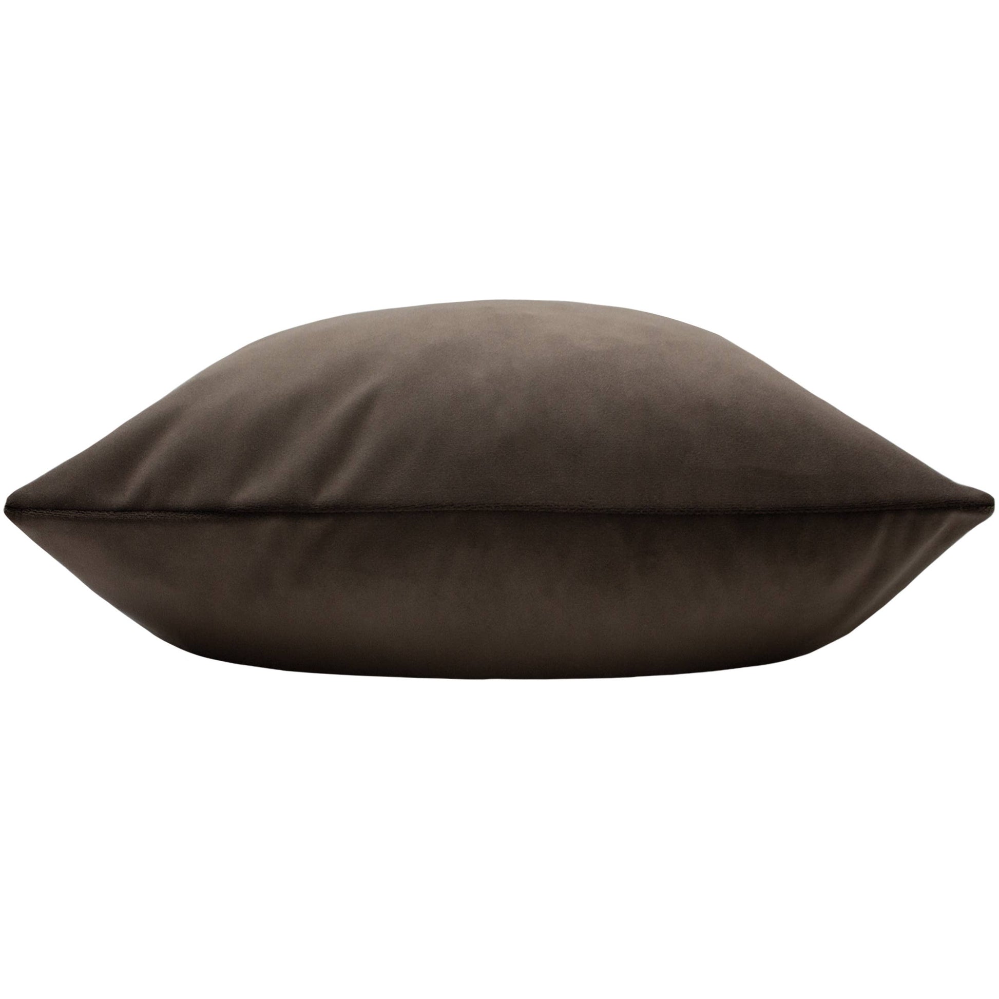 Sunningdale Velvet Cushion - Truffle, Feather Filled, 50 × 50cm