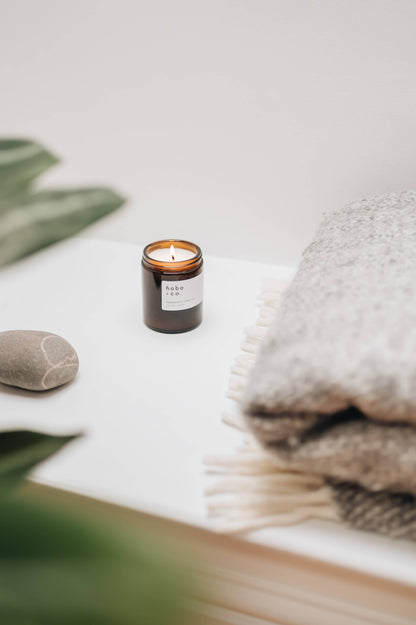Rest Bergamot, Lavender & Patchouli Essential Oil Soy Candle, 180ml
