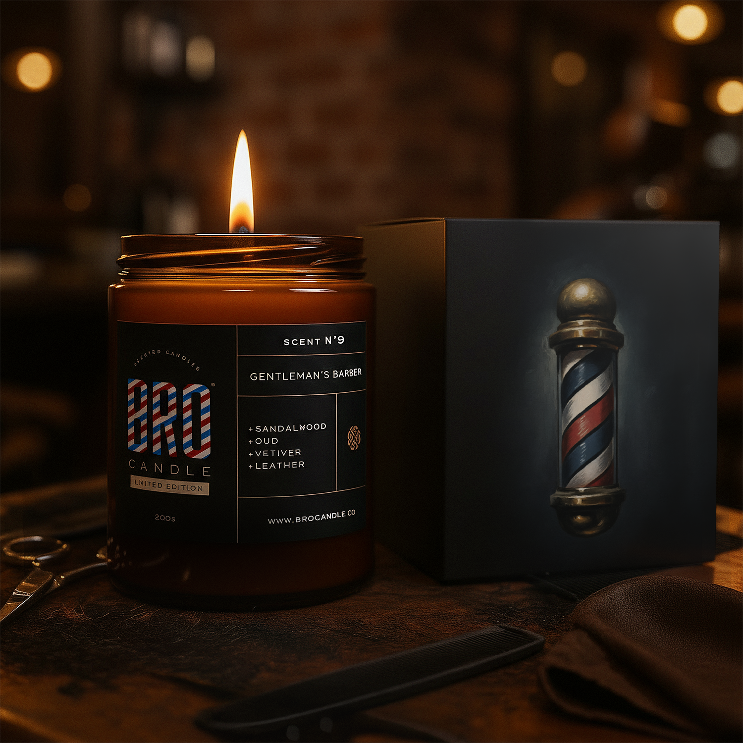 The Gentleman’s Barber Barbershop Scented Candle
