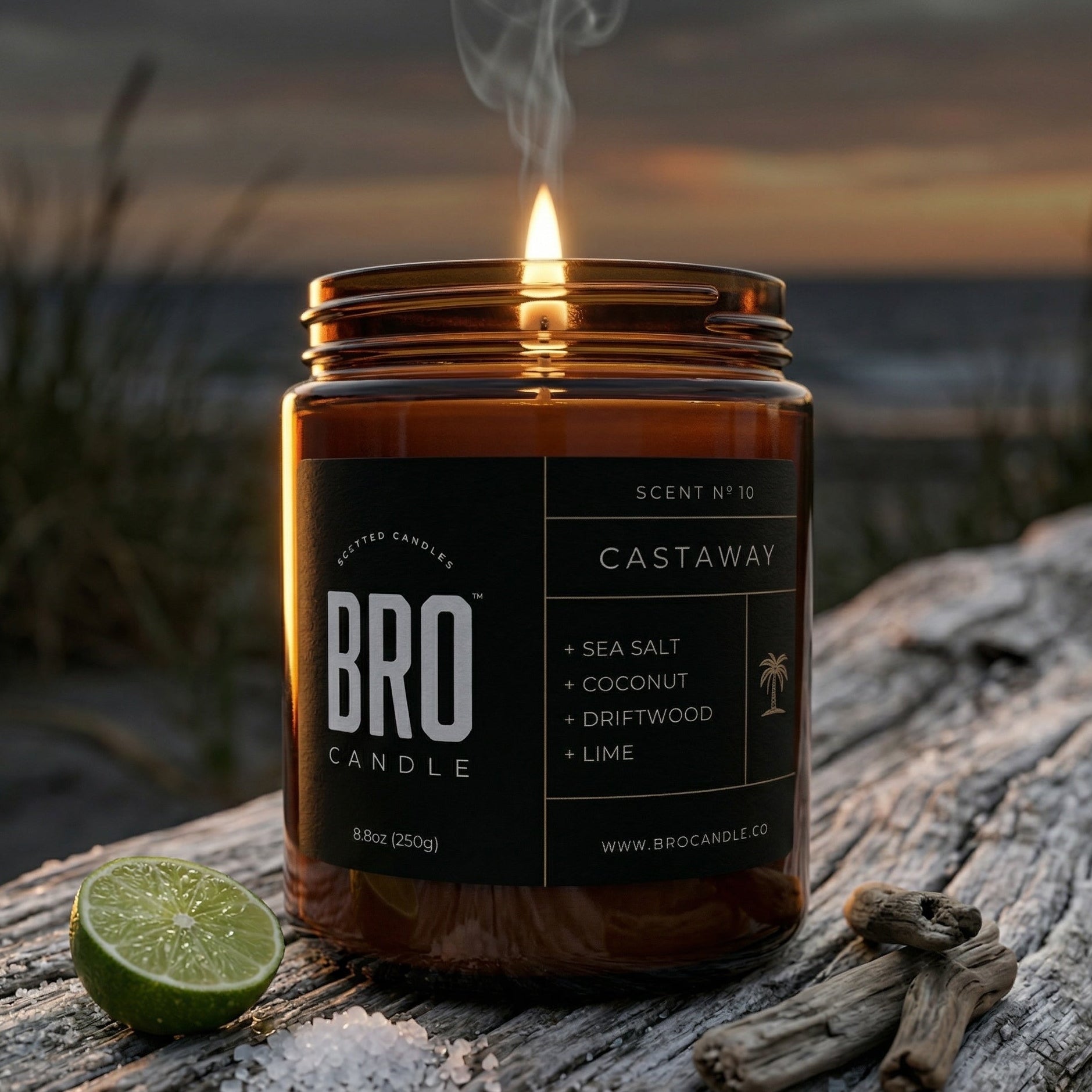 The Castaway Sea Salt & Coconut Scented Candle