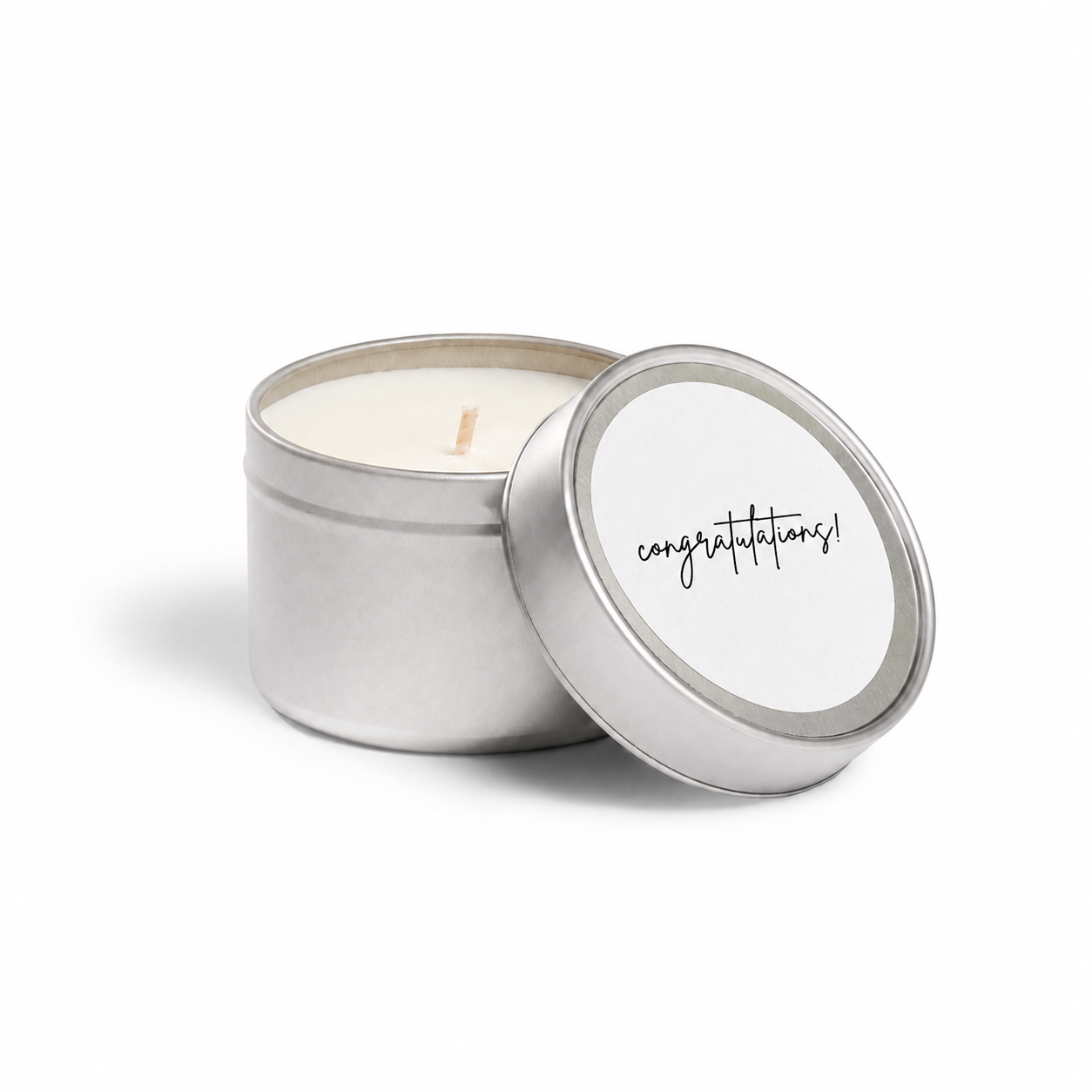 Congratulations Scented Soy Travel Tin Candle