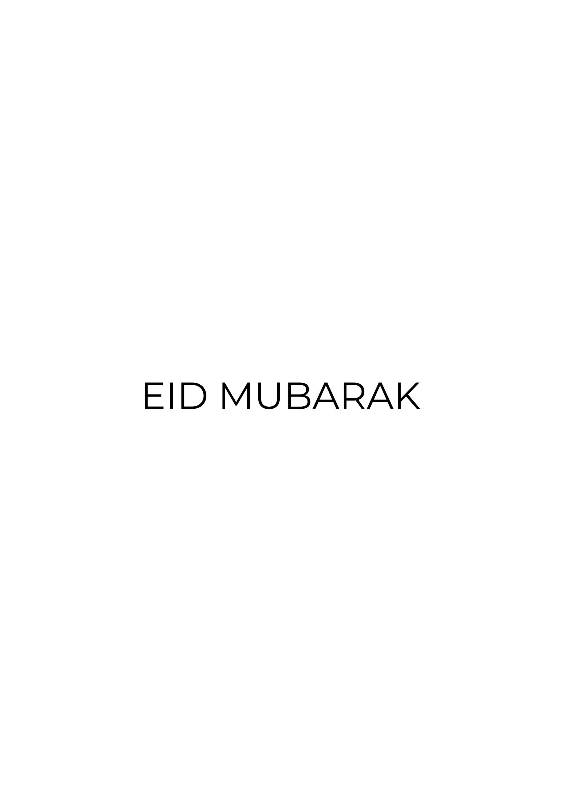 Eid Mubarak Card