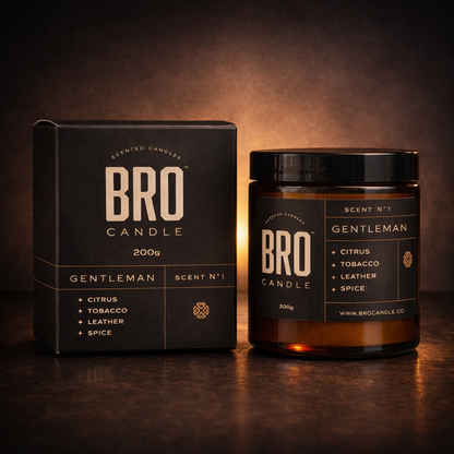 The Gentleman Tobacco & Leather Scented Candle