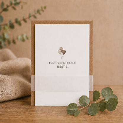 Happy Birthday Bestie Card