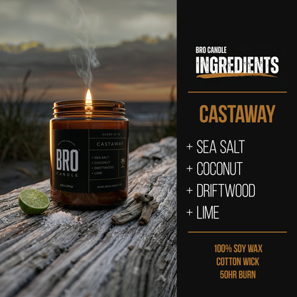 The Castaway Sea Salt & Coconut Scented Candle