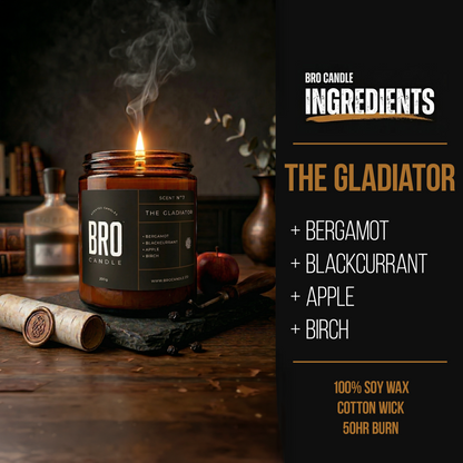 The Gladiator Bergamot & Birch Scented Candle