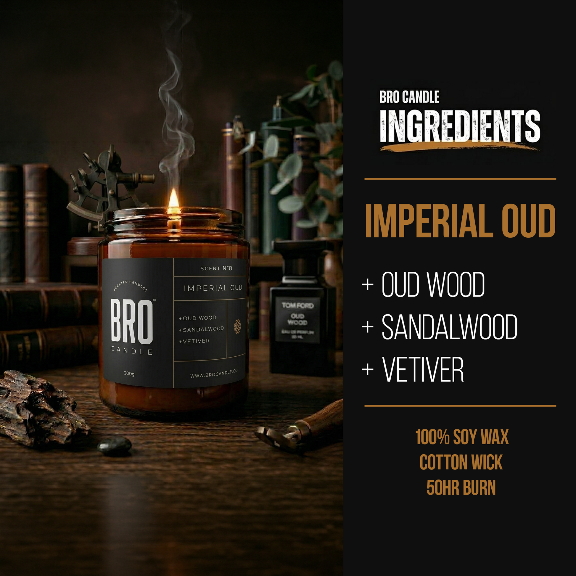 The Imperial Oud & Sandalwood Scented Candle