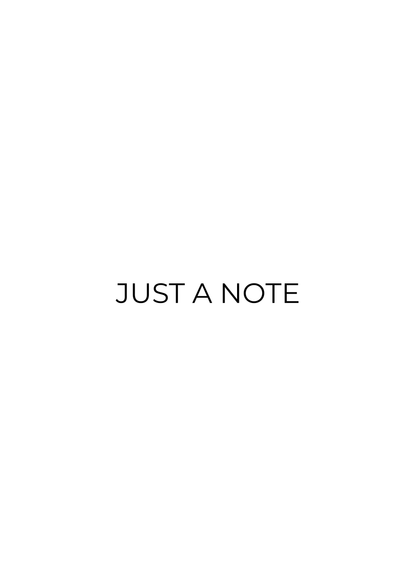 Just a Note Card