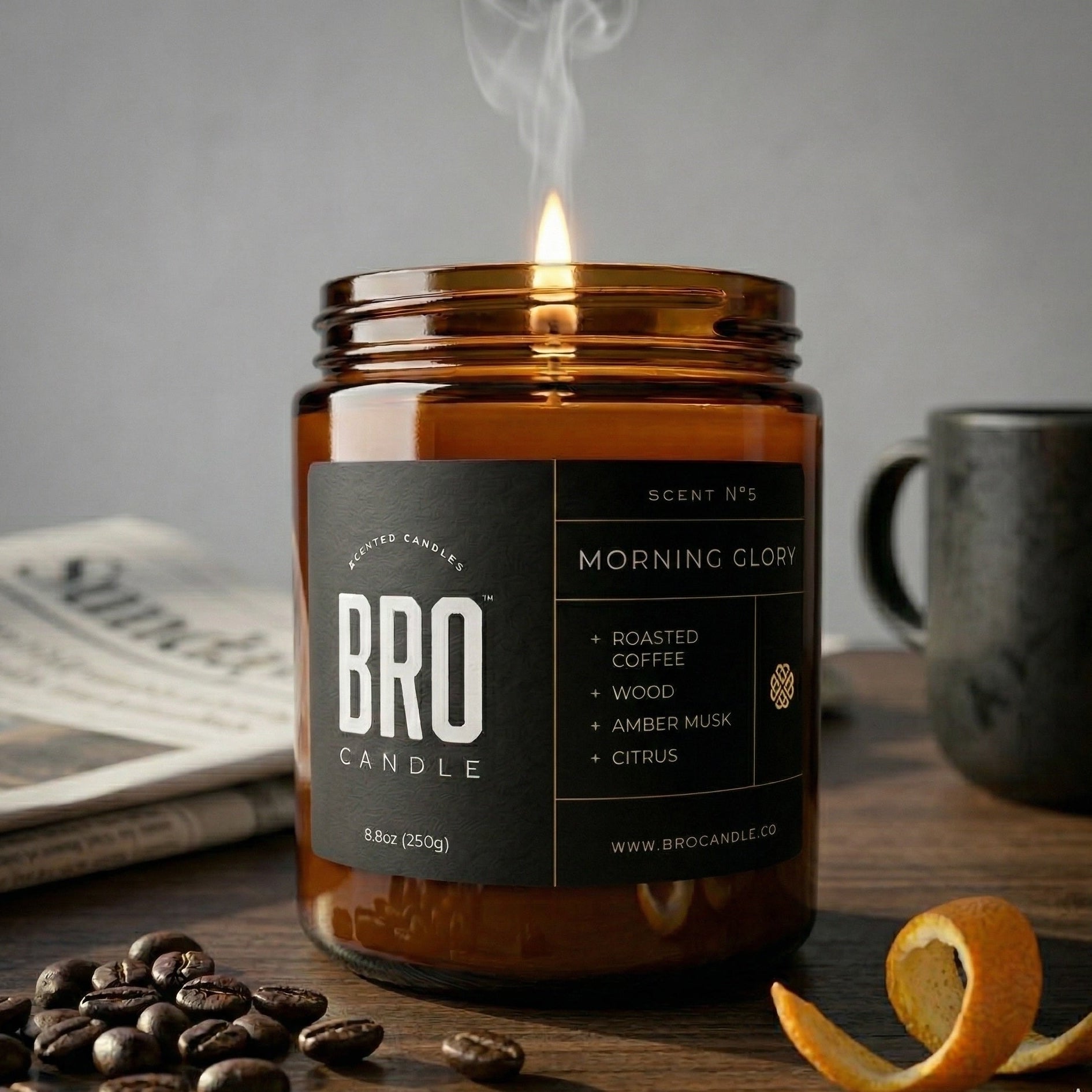 The Morning Glory Coffee Shop Scented Candle
