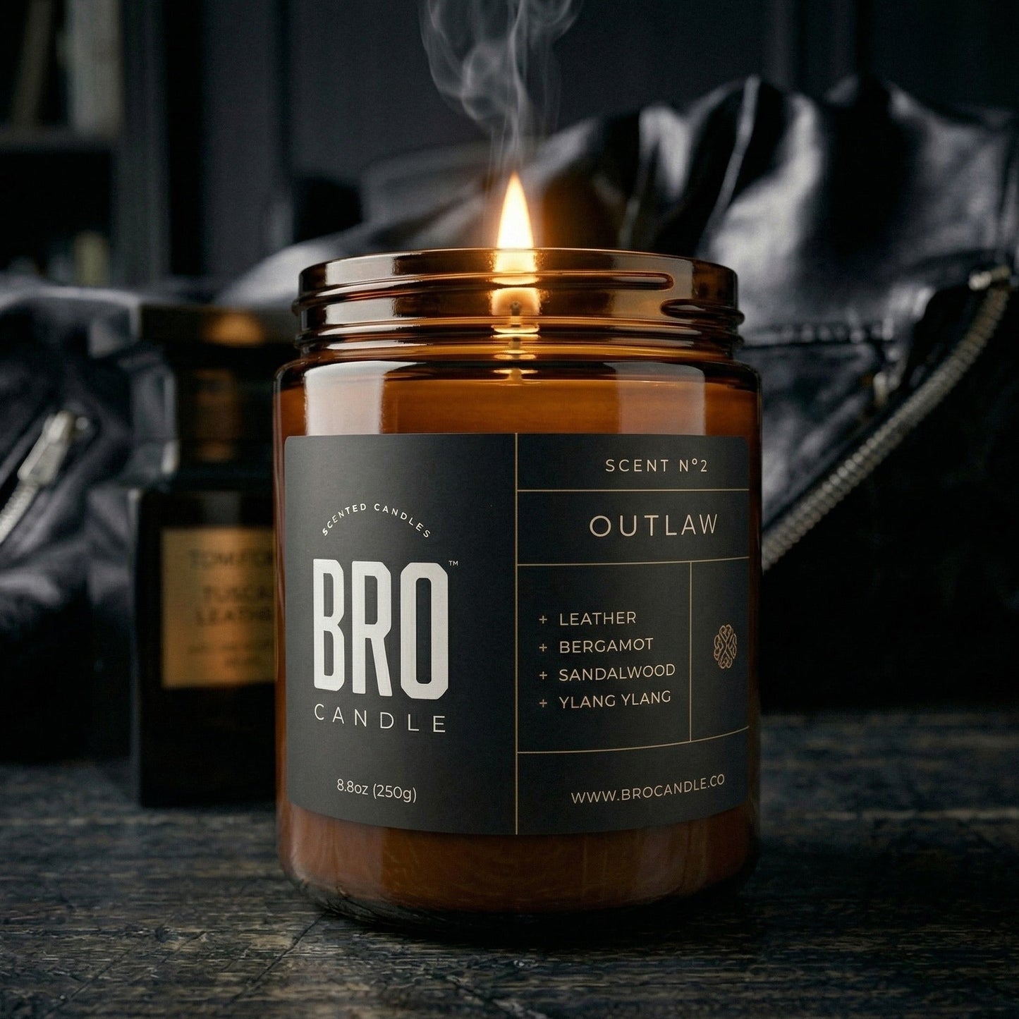 The Outlaw Leather & Suede Scented Candle