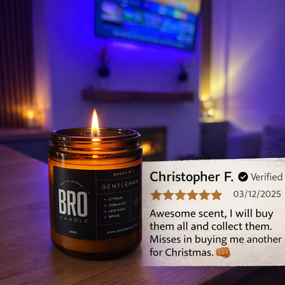 The Gentleman Tobacco & Leather Scented Candle
