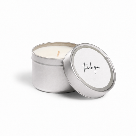 Thank You Scented Soy Travel Tin Candle