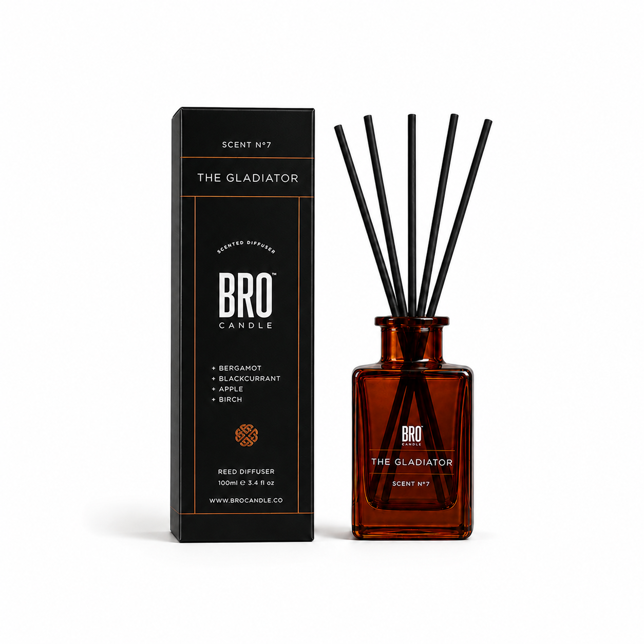 The Gladiator Bergamot & Birch Reed Diffuser, 100ml