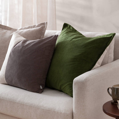 Dune Chenille Cushion - Natural, Feather Filled, 50 × 50cm