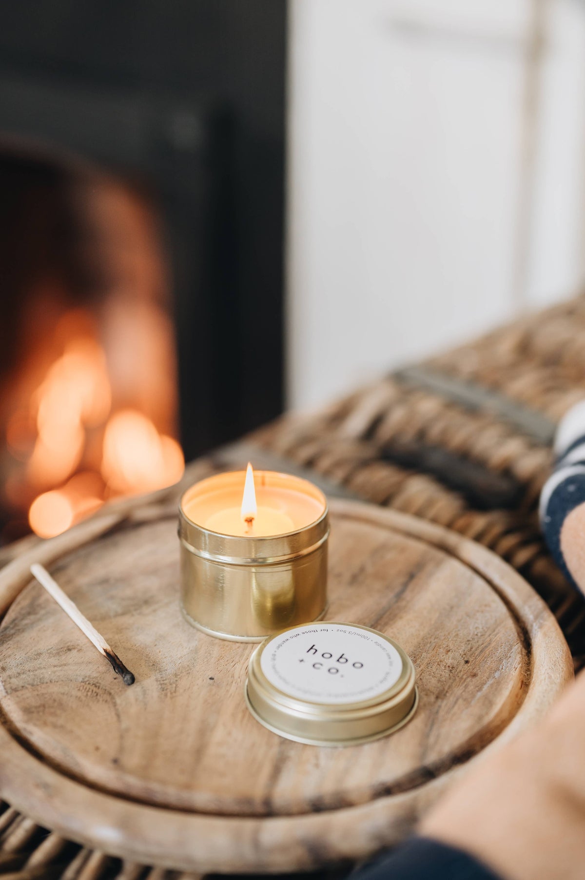 Christmas Frankincense & Myrrh Gold Travel Tin Soy Candle