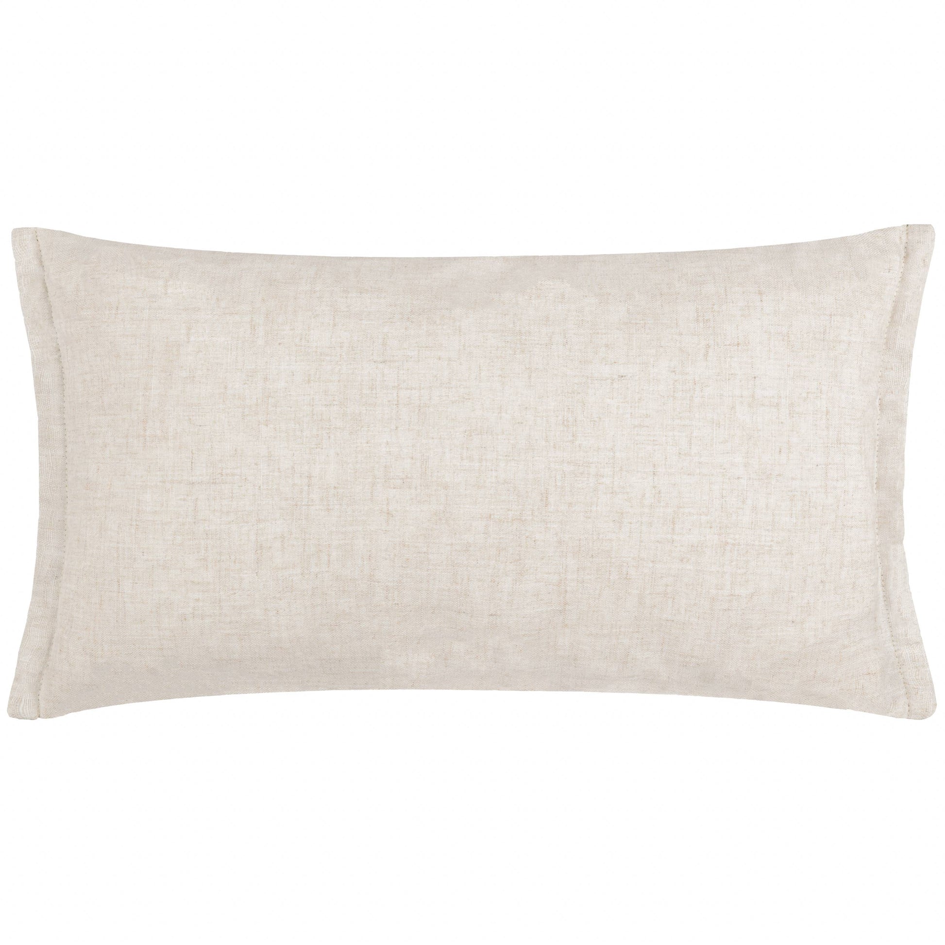 Merton Rectangular Velvet Cushion - Taupe, Feather Filled, 30 × 50cm
