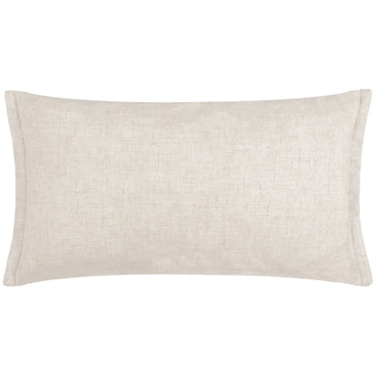 Merton Rectangular Velvet Cushion - Taupe, Feather Filled, 30 × 50cm