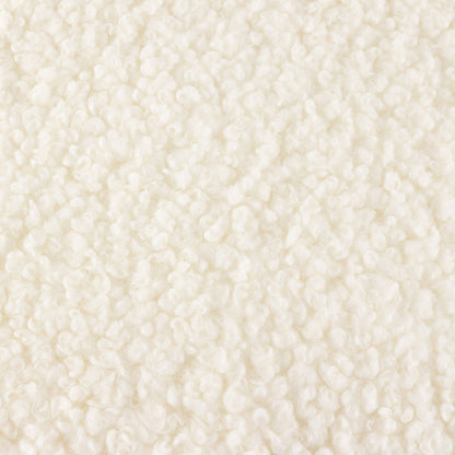 Cabu Textured Bouclé Cushion - Ecru, Feather Filled, 55 × 55cm