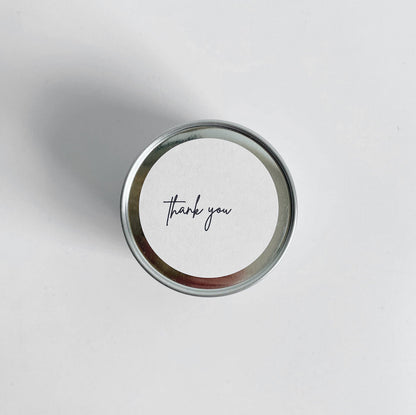 Thank You Scented Soy Travel Tin Candle