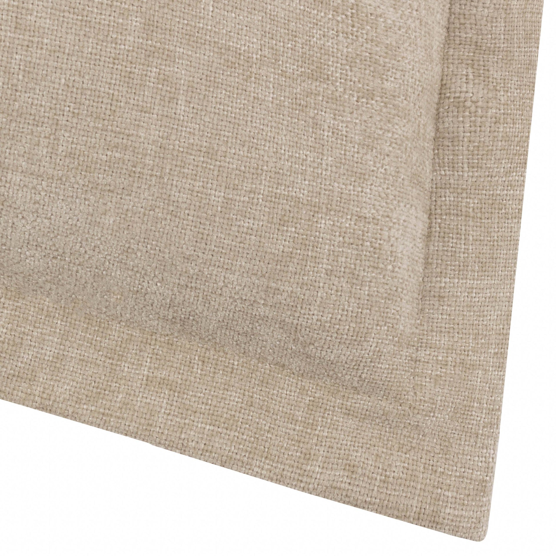 Dune Chenille Cushion - Natural, Feather Filled, 50 × 50cm