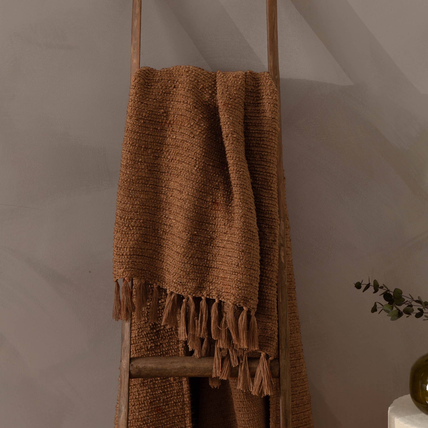 Candar Textured Bouclé Throw - Ginger, 130 × 170cm