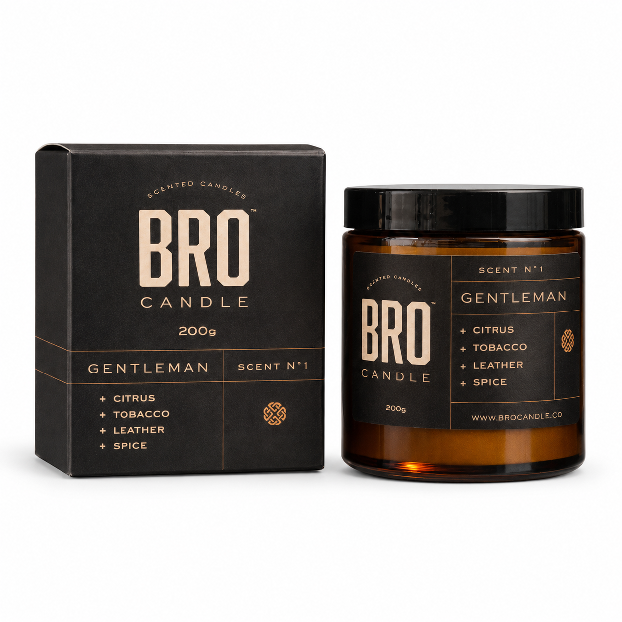 The Gentleman Tobacco & Leather Scented Candle